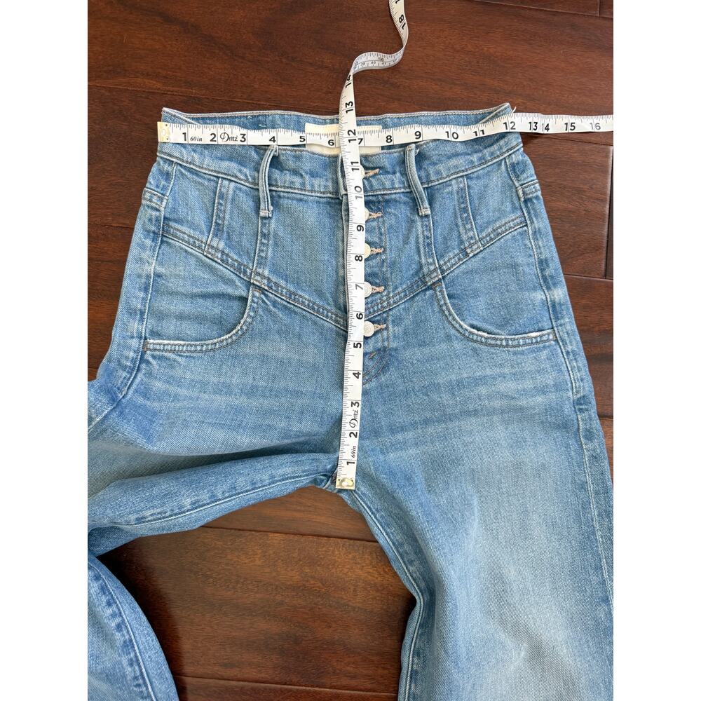 Mother SUPERIOR 25 The Swooner Roller Yoke Front Crop Wide Leg Post No Bills - Picture 10 of 16